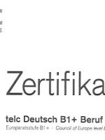 GERMAN – LEARNING – telc B1+Beruf Certificate And then? / 독일어 자격증 / 독일어 배우기